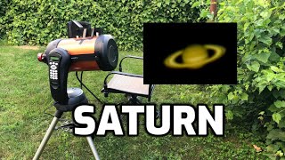 Saturn Captured Through 8inch Telescope [upl. by Orren]