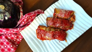 Involtini di melanzane con spaghetti semplici e veloci  Maria cucina [upl. by Marba]