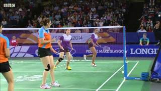 Mixed Team Bronze  SIN vs IND  WD  2014 Commonwealth Games badminton [upl. by Watkins]