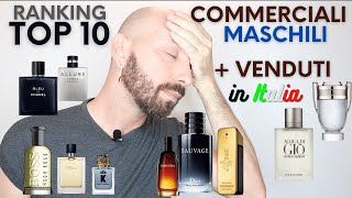 RECENSIONE 10 PROFUMI UOMO COMMERCIALI PIU VENDUTI IN ITALIA  Disappunto e stupore [upl. by Dnalro280]