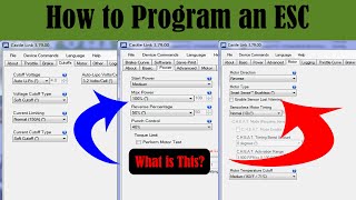 What the Programmable ESC Settings Do and How to Program them [upl. by Yoccm]