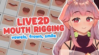 【Live2D Cubism】VTuber Model Mouth Rigging Tutorial vowelsaeiou frown smile [upl. by Aicilana901]