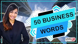 Business vocabulary list with meaning  Learn 50 business words in 10 minutes [upl. by Oswin]