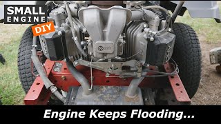 Zero Turn Mower engine keeps flooding [upl. by Baily511]