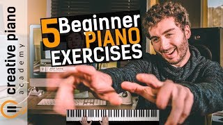 The Top 5 Piano Exercises For Beginners [upl. by Eniluqaj]