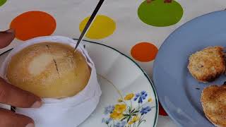 Serra da Estrela queijo  yummy Portuguese sheep cheese to eat with a spoon  Give it a try [upl. by Rigdon604]