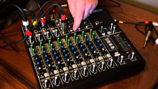 How to set up amp use a Mackie 1202VLZ4 Mixer for Podcasting [upl. by Ramma]