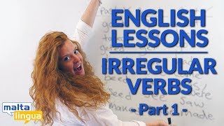 Irregular Verbs Part 1  Free English Grammar Lesson A2B1 PreIntermediate [upl. by Calandria]