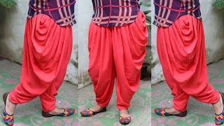 Dhoti Salwar cutting and stitching  धोती सलवार कटाई एंड स्टिचिंग का आसान तरीका [upl. by Amieva]