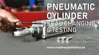 Pneumatic Cylinder Seal Changing  How to use a pneumatic cylinder  Creative Uae [upl. by Saihttam]