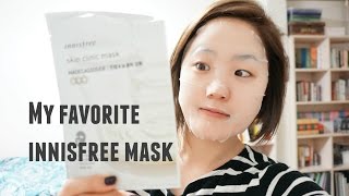 Innisfree Madecassoside Skin Clinic Mask Review [upl. by Esteban1]