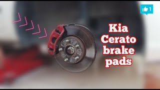 How to change Kia Cerato brake pads [upl. by Philippine15]