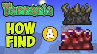 Terraria How To Find A Crimson Altar 2024  Terraria How To Find A Demon Altar [upl. by Dahsar]