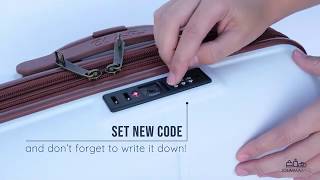 How to open a suitcase with TSA lock and set the combination [upl. by Lai]