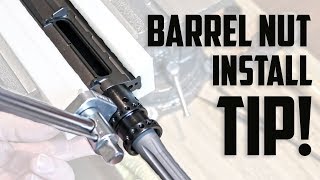 AR15 Build Tip Install Barrel Nut Properly [upl. by Sophy87]