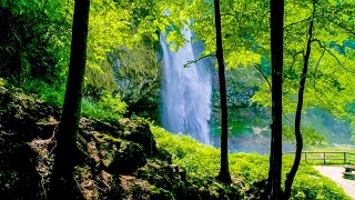 Waterfalls from Above 10 Hours No Sound — 4K Nature Screensaver [upl. by Gillie597]