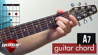 How to play the A7 chord  Beginner guitar lesson [upl. by Casilde]