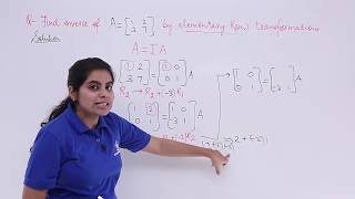 Class 12th – Elementary Transformation Problem1  Matrices  Tutorials Point [upl. by Annahpos468]