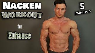 Extremes Nacken Workout für Zuhause  5 Minuten ohne Geräte [upl. by Netsirc]