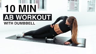 10 MIN AB WORKOUT WITH DUMBBELL [upl. by Enileme770]