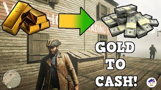 HOW TO SELL GOLD BARS IN RED DEAD REDEMPTION 2 AND ALL FENCE LOCATIONS [upl. by Fortin]