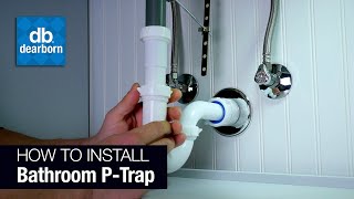 How to Install a Plastic Bathroom PTrap [upl. by Uticas]