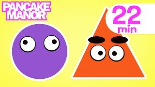 Shapes Song  More Songs for Kids  Pancake Manor [upl. by Notsob]