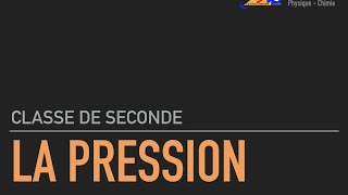 2nde  La pression [upl. by Lyda]