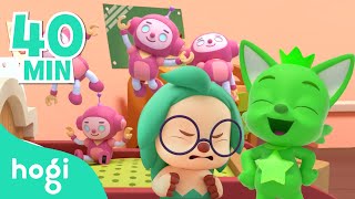 Five Little Monkeys and more   Compilation  Sing Along with Pinkfong amp Hogi  Hogi Kids Songs [upl. by Ynnal]