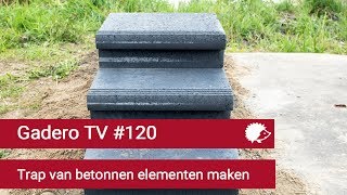 120 Trap van betonnen elementen plaatsen [upl. by Oad]