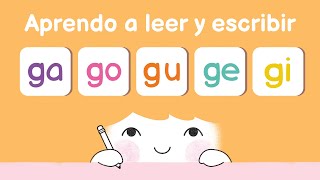 Aprender a leer las sílabas ga go gu ge gi [upl. by Ruder]