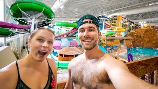 My First Time At Kalaharis INDOOR Water Park  Wisconsin Dells The WaterPark Capital Of the World [upl. by Nnor]