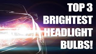 Top 3 Brightest Headlight Bulbs Tested Halogen [upl. by Harman]