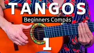 Beginner Tangos Flamenco Guitar Lesson  Part 1 [upl. by Blunk]