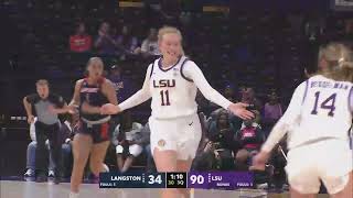 LSU Womens Basketball Highlights vs Langston Exh [upl. by Lewap115]