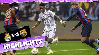 Real Madrid 13 FC Barcelona  HIGHLIGHTS  Spanish Super Cup [upl. by Muiram421]