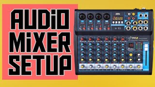 Bluetooth Mixer Setup and Tutorial  How to Use an Audio Mixer [upl. by Potts]