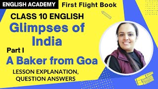 A Baker from Goa Glimpses of India Class 10 Chapter 7 Explanation Summary in Hindi Part 1 [upl. by Assiron]