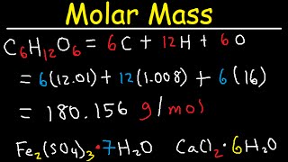 Molar Mass and Formula Weight [upl. by Laen]