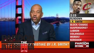 Frank Isola What JR Smith did in Game 1 is unforgivable  Pardon The Interruption  ESPN [upl. by Lyrahc]