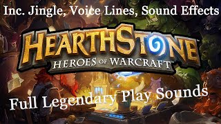 Hearthstone  Full Legendary Play Sounds Melody Play Sound amp SFX [upl. by Paton]