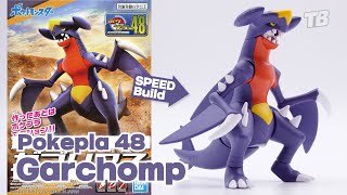 Pokemon Plamo Collection 48 Garchomp SPEED BUILD [upl. by Sarnoff]