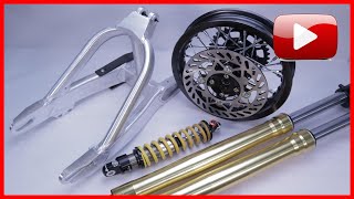 Pit Bike Suspension Upgrade  CRF70  CRF50 [upl. by Lennad]