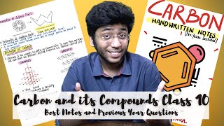 Carbon and Its Compounds Notes for Class 10 Board Exam with PYQs [upl. by Znieh]