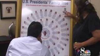 Local Girl Connects Obama To Most US Presidents [upl. by Kosak]