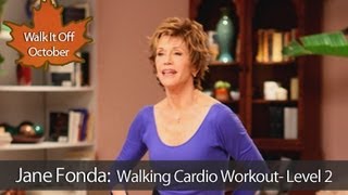 Jane Fonda Walking Cardio Workout  Level 2 [upl. by Onil]