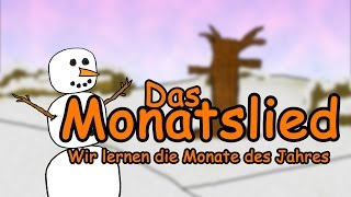 Monate Lied deutsch  Jahreszeiten lernen im Zeitraffer  quotCalendar Song germanquot Month of the Year [upl. by Aititil]