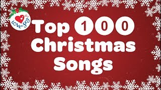 Top 100 Christmas Songs and Carols Playlist with Lyrics 🎅 Best Christmas Songs 🎄 [upl. by Brandon99]