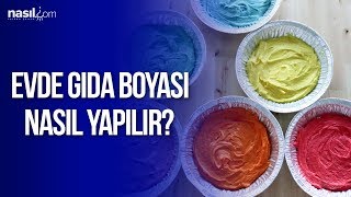 Evde Gıda Boyası Nasıl Yapılır [upl. by Eustasius263]