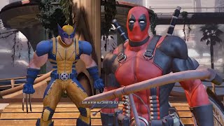 Deadpool Game Funny Cutscenes [upl. by Idonah]